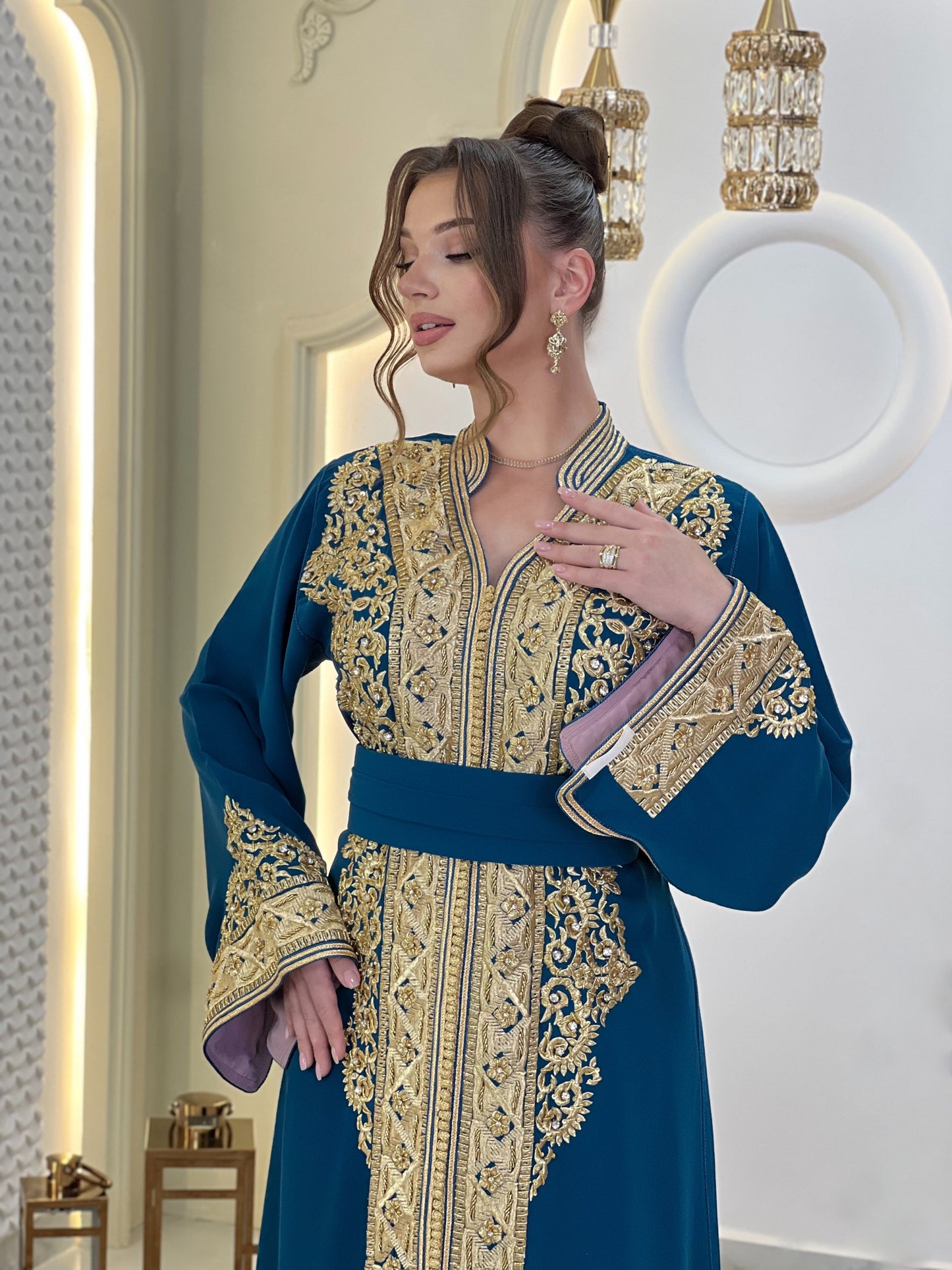 Silk reception dress - Caftan Afsana | Wedding dress simple | Flowy wedding | Rustic wedding dress | Bridal gown boho