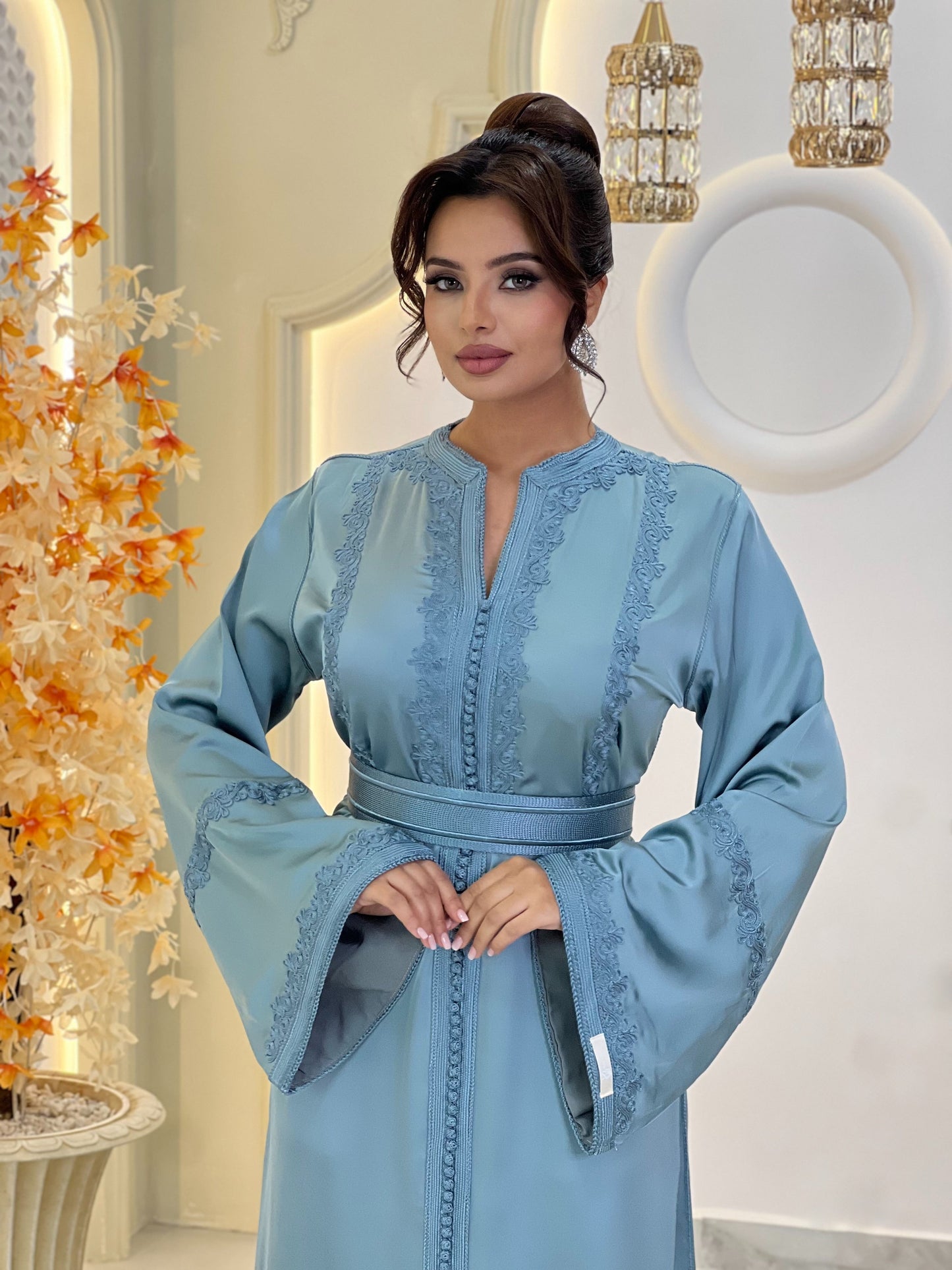 Romantic bridal gown - Caftan Maisa | Boho bridal gown | Modest wedding dress | Drop waist wedding | Fairy tale dress