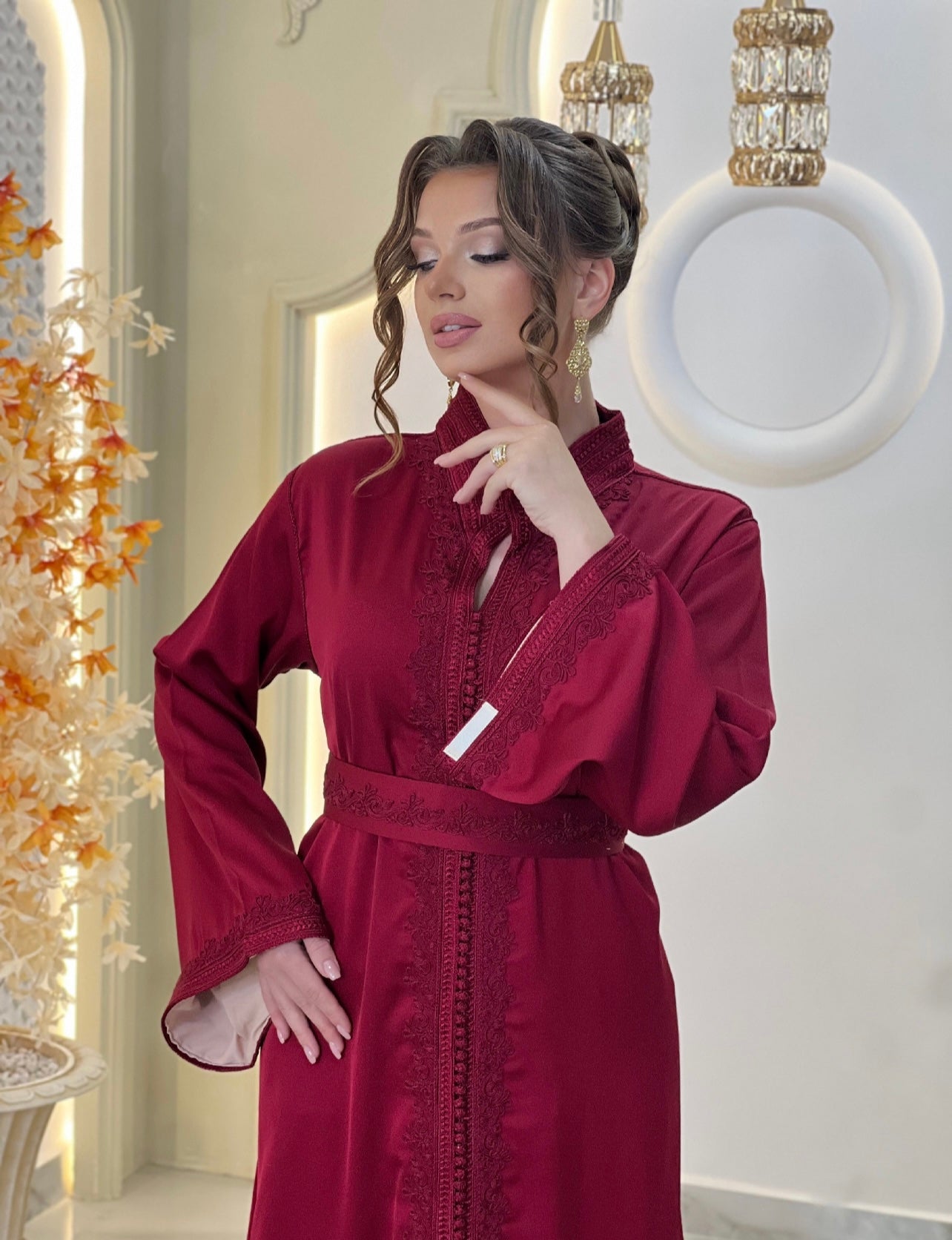 Flowy wedding - Caftan Dounia | Rustic wedding dress | Bridal gown boho | Reception dress | Backless bride dress