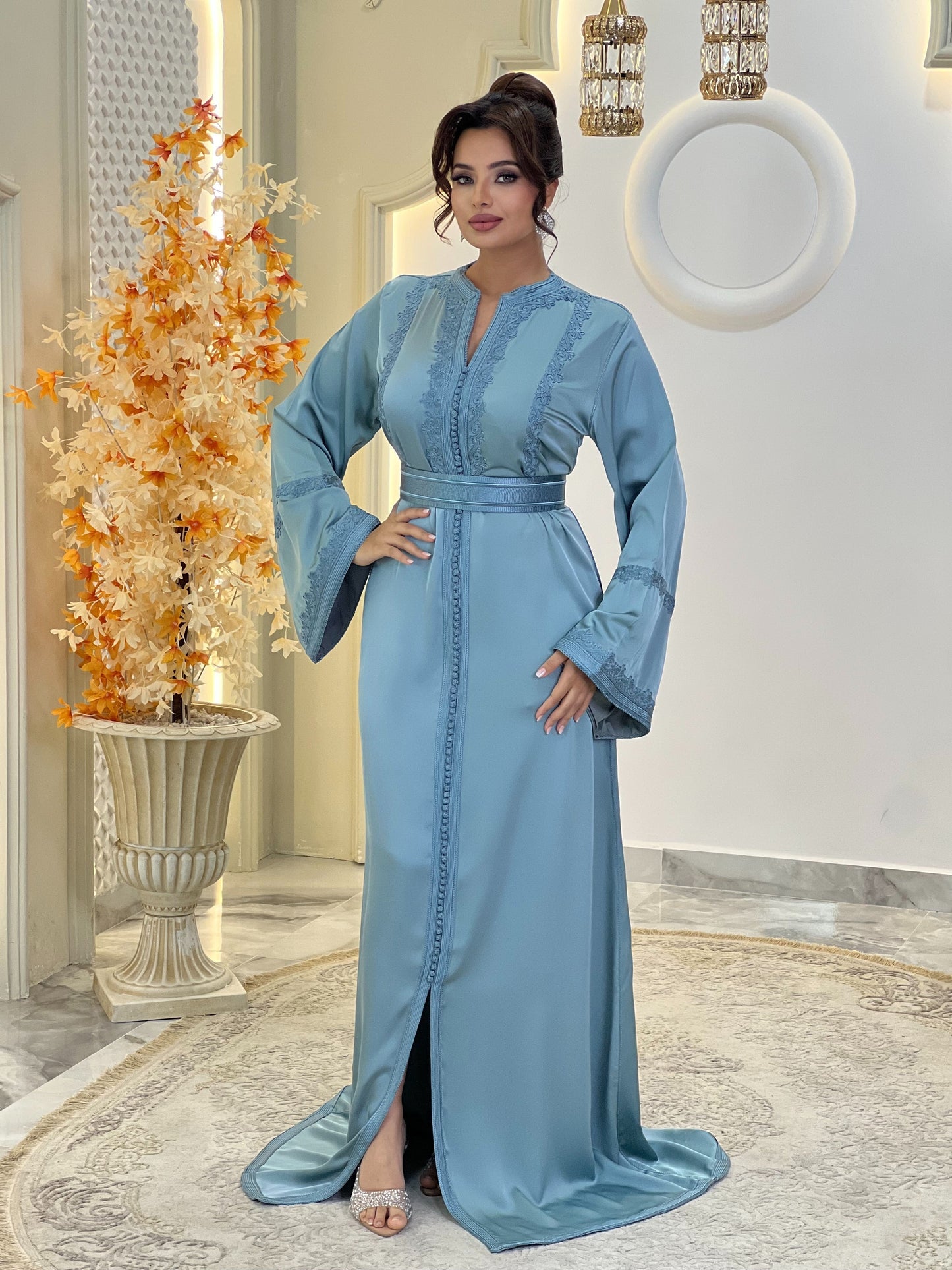 Romantic bridal gown - Caftan Maisa | Boho bridal gown | Modest wedding dress | Drop waist wedding | Fairy tale dress