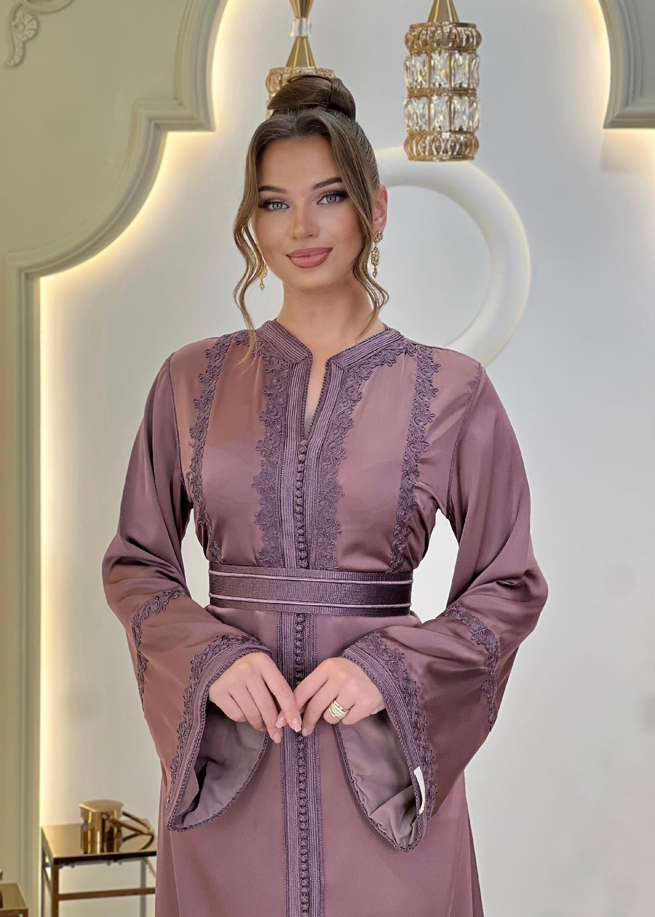 Romantic bridal gown - Caftan Maisa | Boho bridal gown | Modest wedding dress | Drop waist wedding | Fairy tale dress