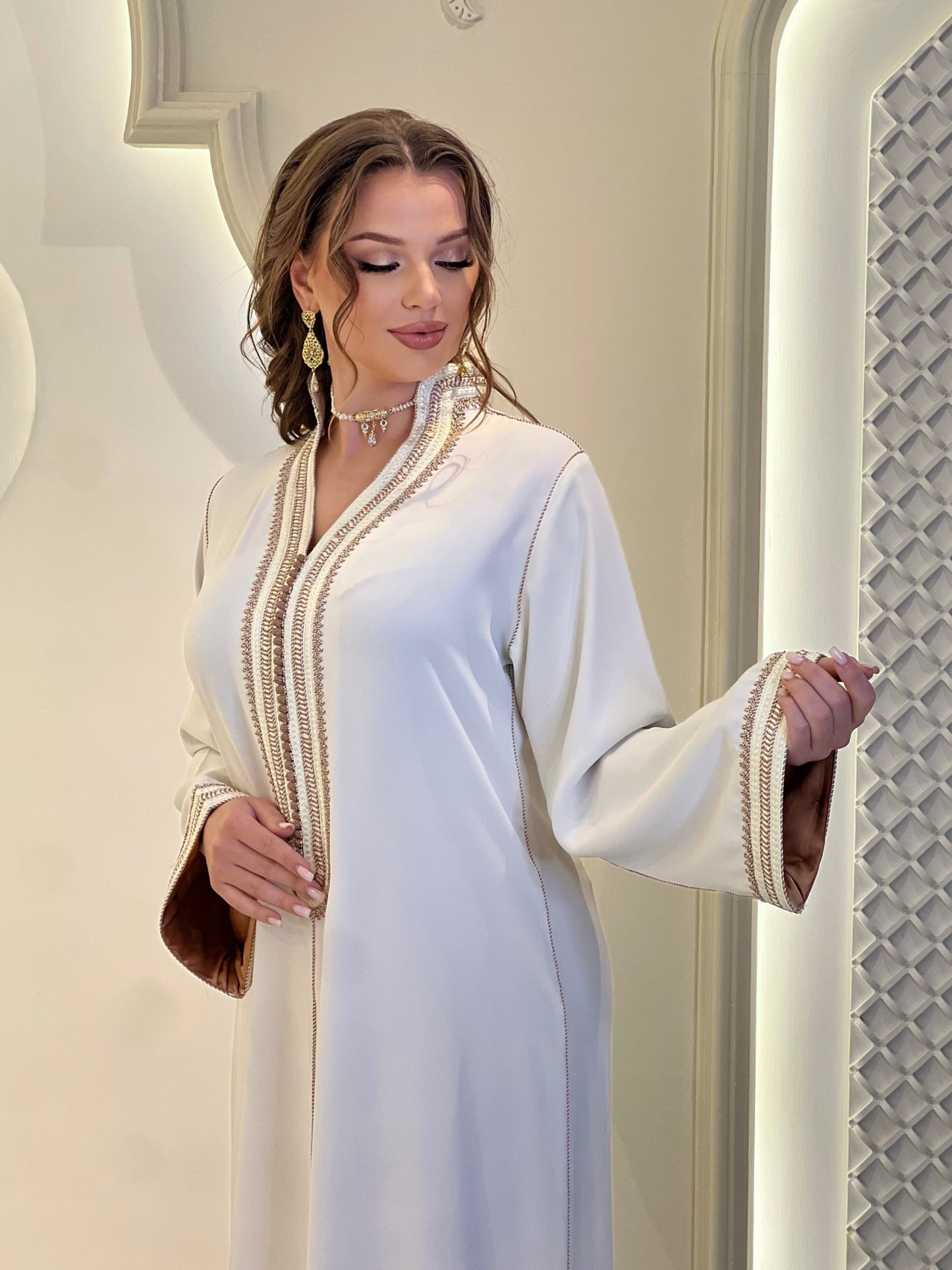 Silk reception dress - Kaftan Sabrina | Wedding dress simple | Flowy wedding | Rustic wedding dress | Bridal gown boho