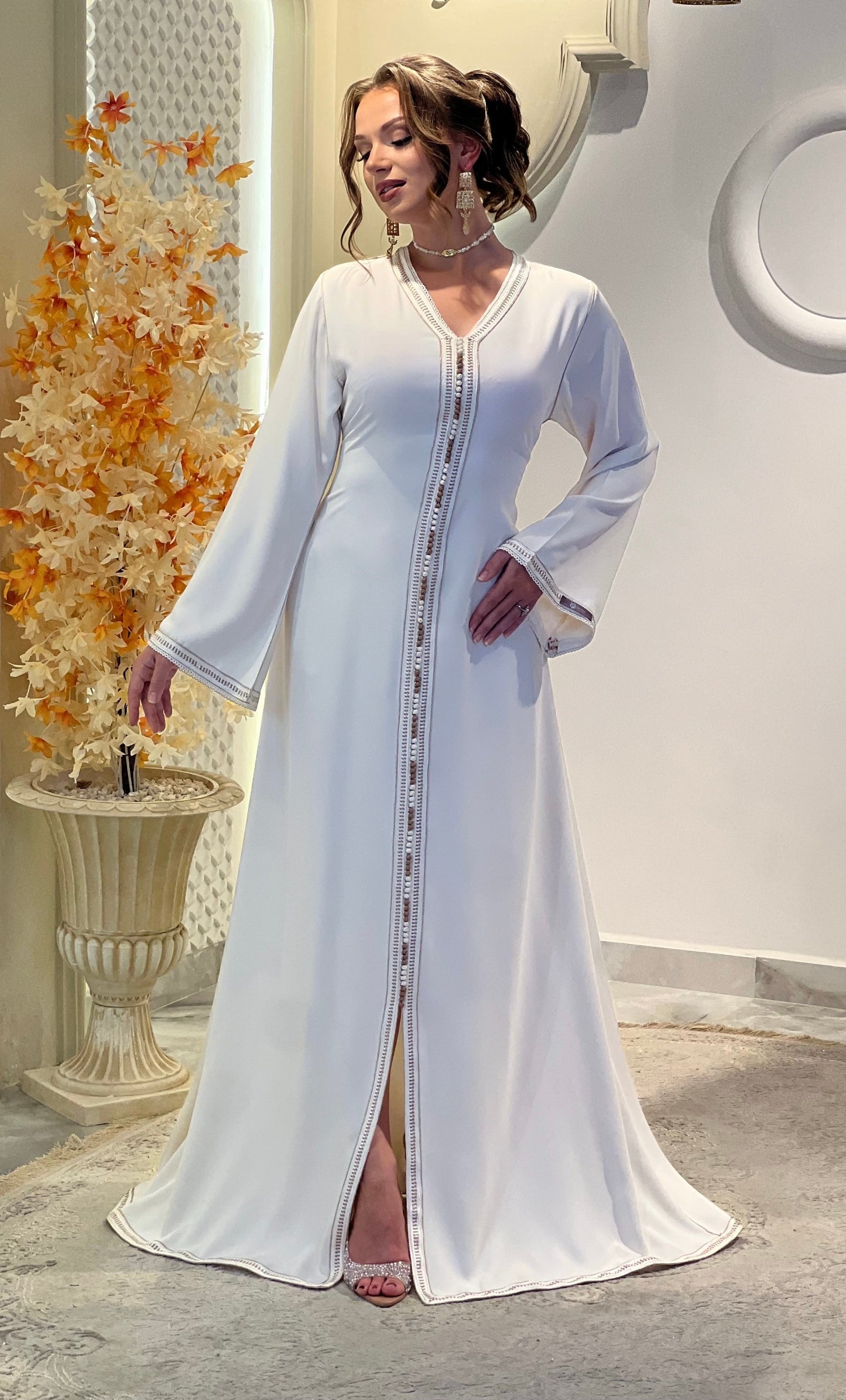 Satin floor length - Dina | Renaissance gown | Romantic gown | Engagement gown | Renaissance dress