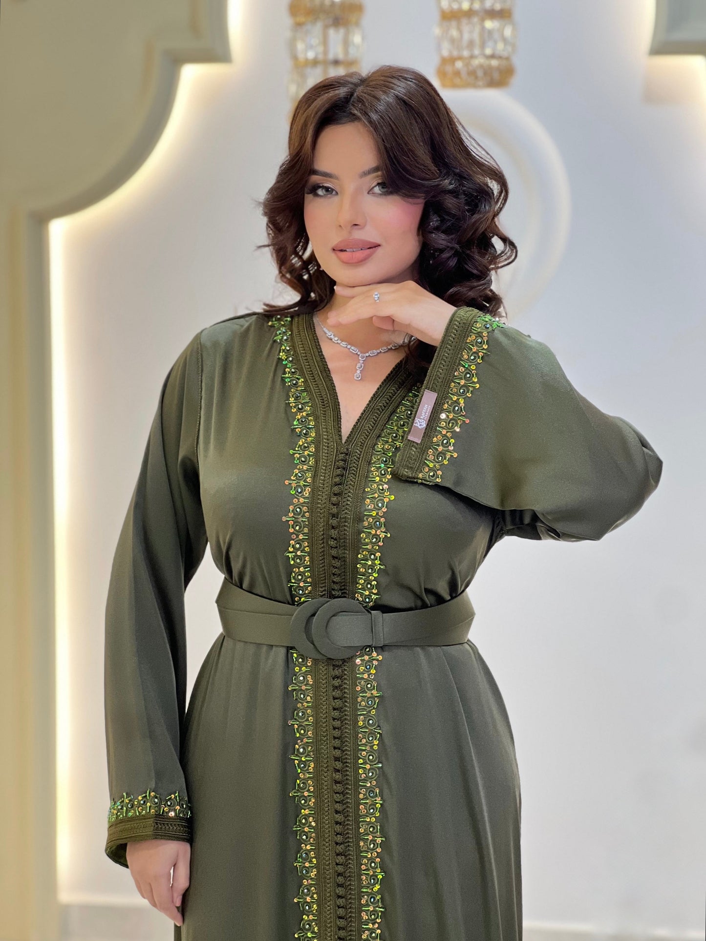 Satin floor length - Kaftan Melila | Renaissance gown | Romantic gown | Engagement gown | Renaissance dress