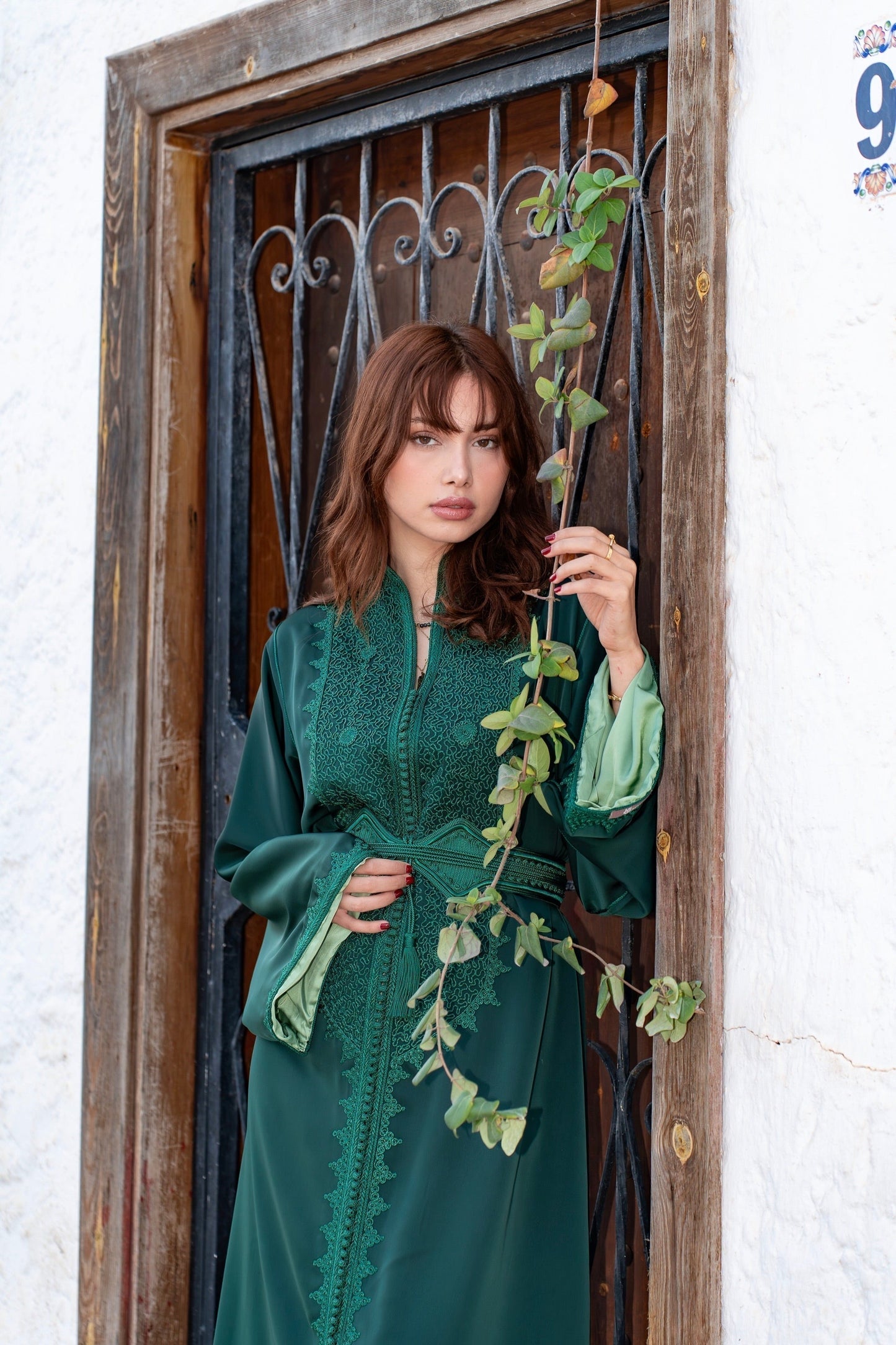 Bias low open back - Mirelle Green | Corset wedding dress | Fairy wedding dress | Second look outfit | Ren faire dress