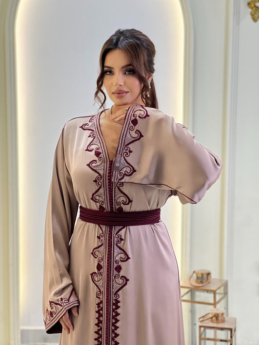 Modest wedding dress - Celestine | Drop waist wedding | Fairy tale dress | Venice Carnival | Satin floor length