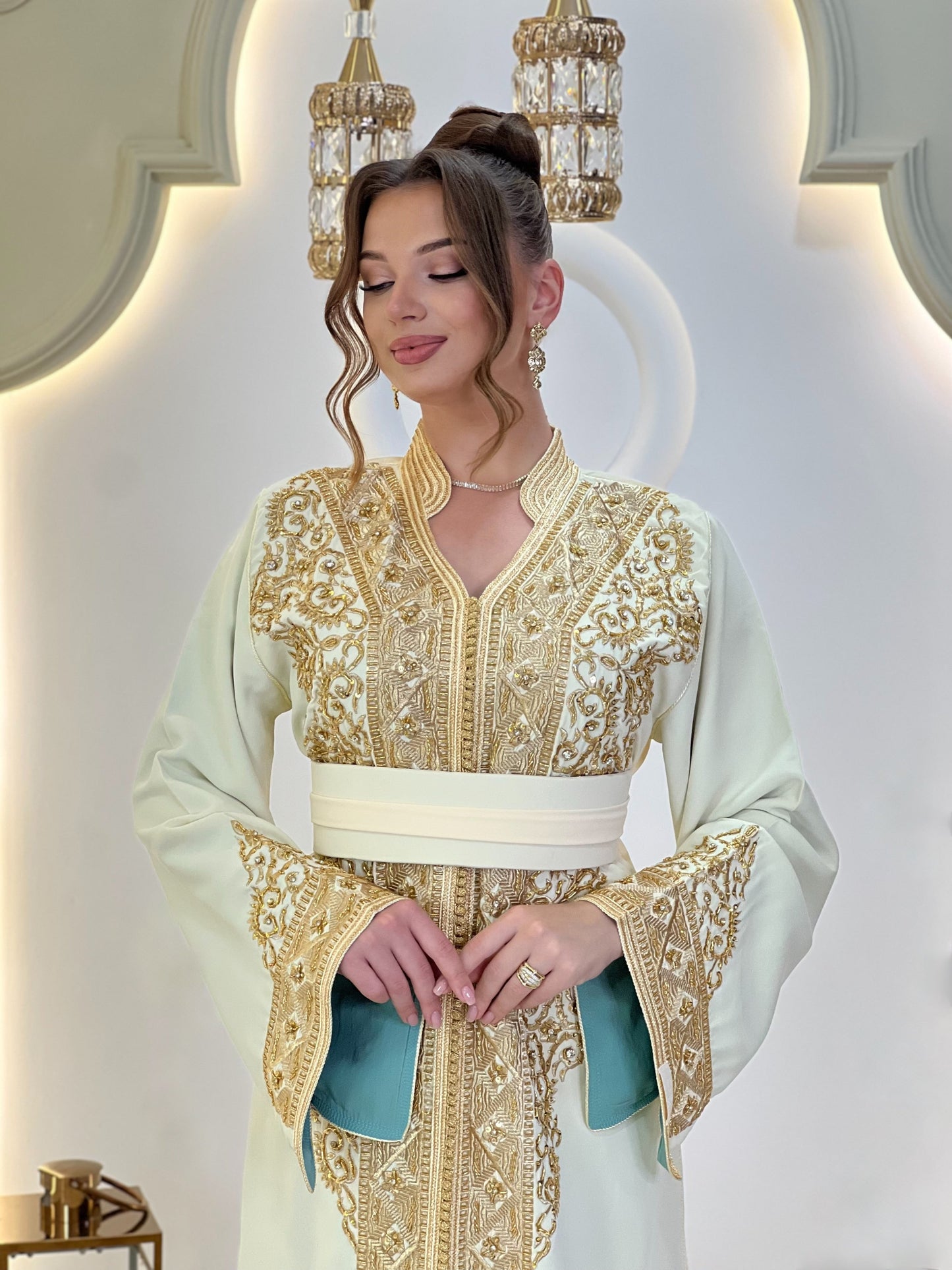 Silk reception dress - Caftan Afsana | Wedding dress simple | Flowy wedding | Rustic wedding dress | Bridal gown boho
