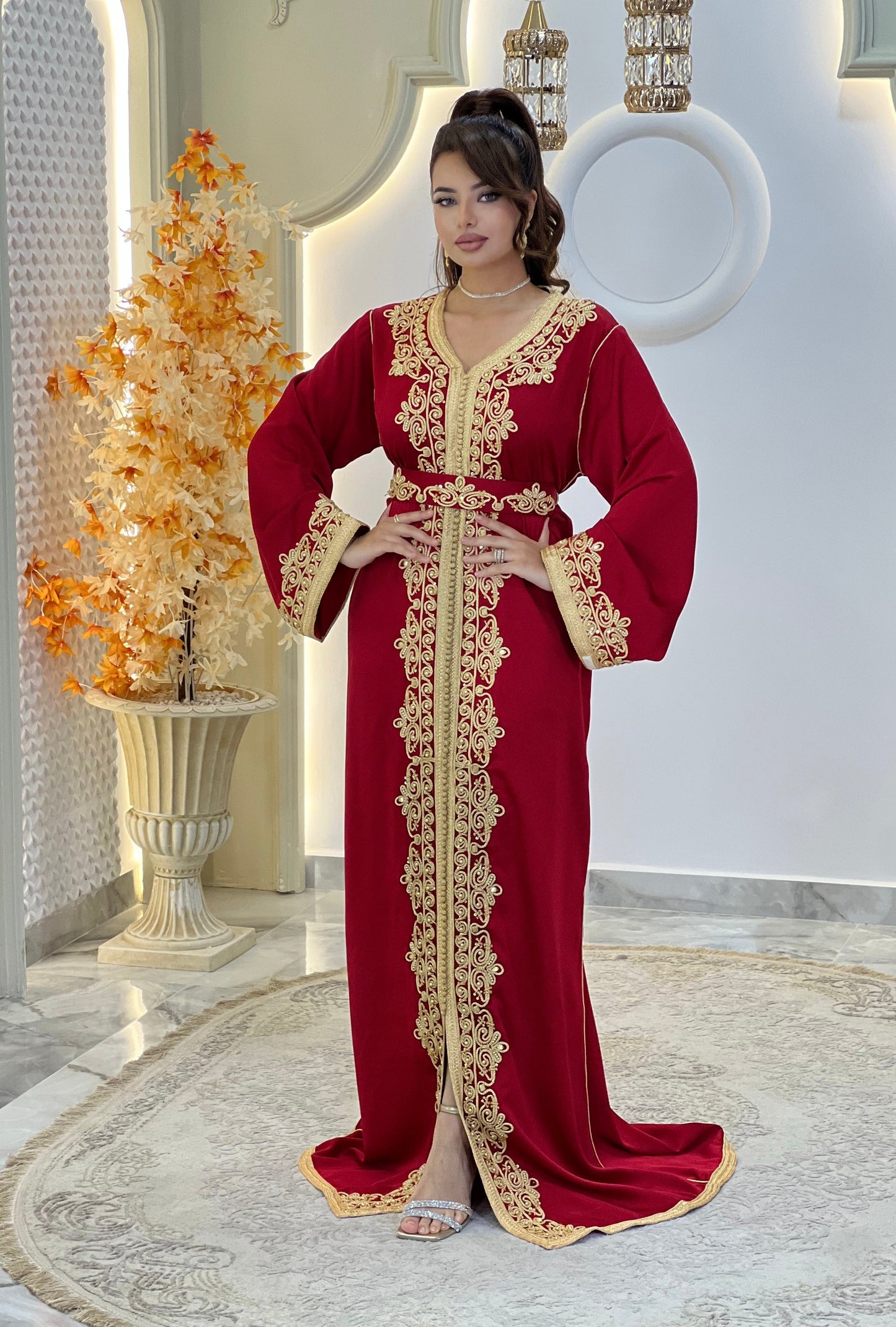 Courtesan dress - Kaftan Golnaz | Glitter Bridal Lux | Civil court dress | Pearl lace corset | Fantasy bridal gown