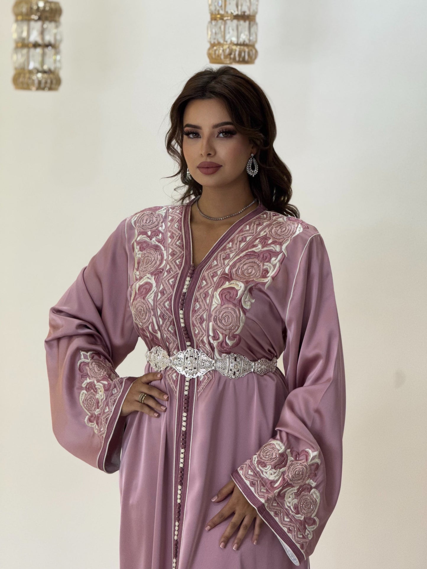 Civil court dress - Caftan Sania | Pearl lace corset | Fantasy bridal gown | Pearl mini gown | Bias low open back