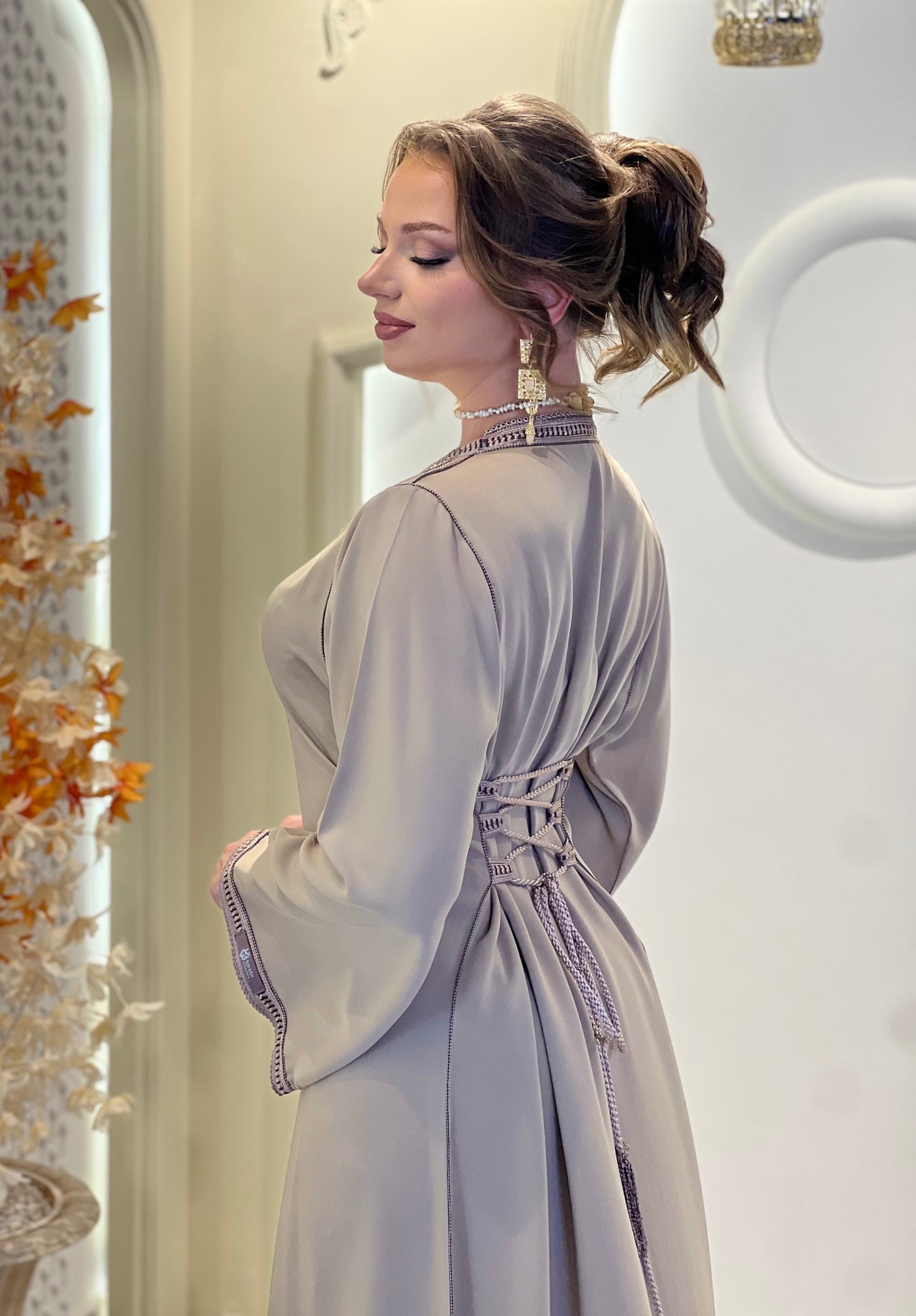 Satin floor length - Dina | Renaissance gown | Romantic gown | Engagement gown | Renaissance dress