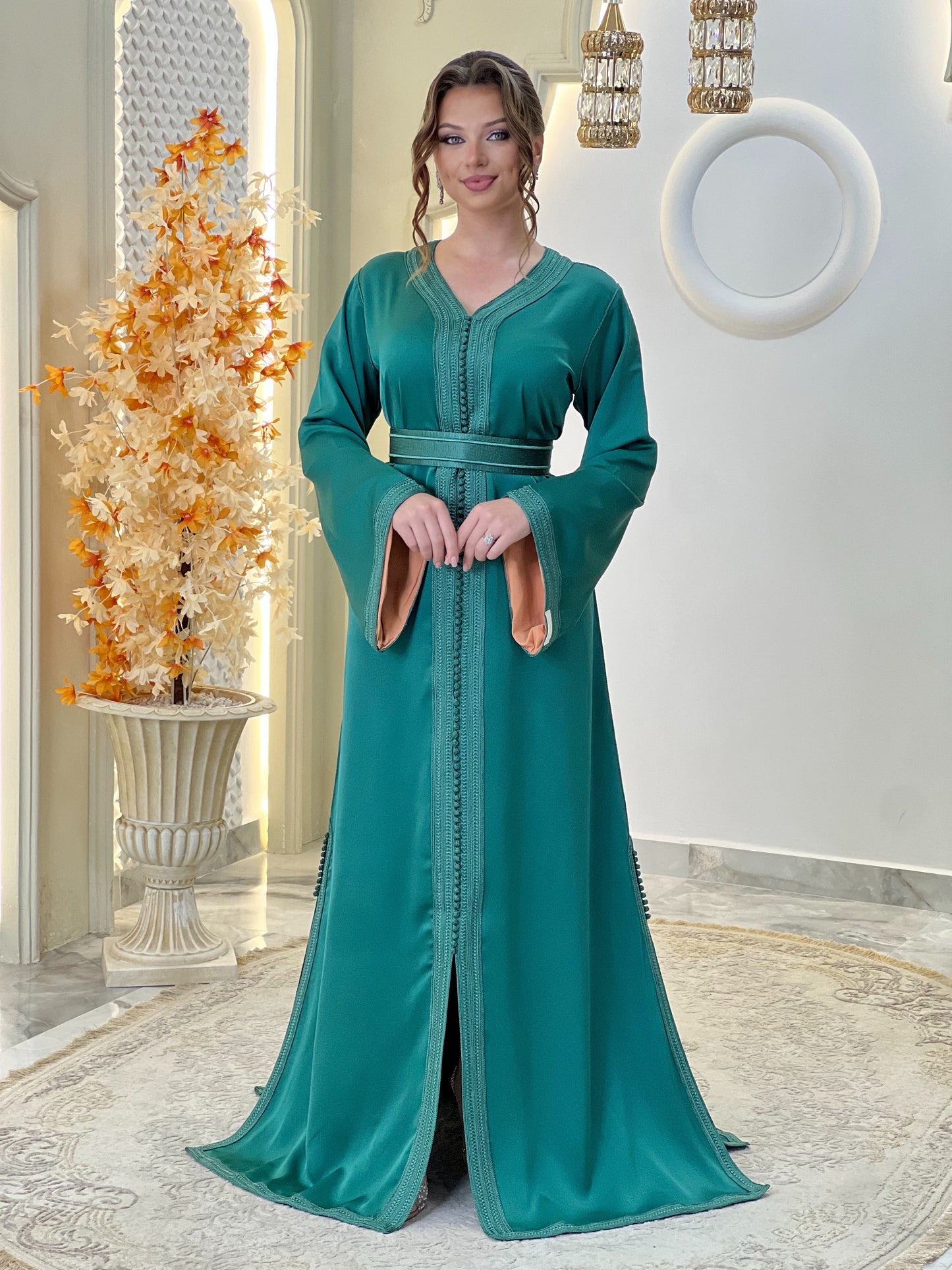 Courtesan dress - Caftan Maram | Glitter Bridal Lux | Civil court dress | Pearl lace corset | Fantasy bridal gown
