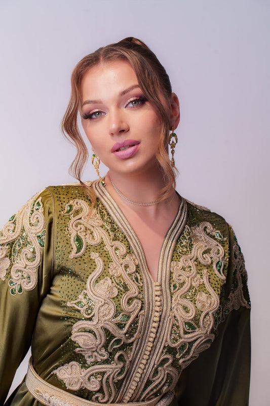Marokkaanse Jurk - Fantasy bridal gown - Shailene Olive | Bruiloft Gast | Handgemaakt | Exclusieve Takchita