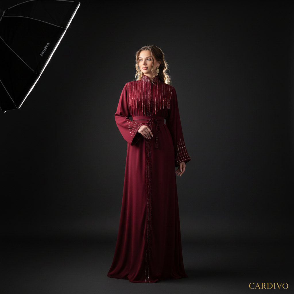Kaftan Liam Bordeaux – Studio Hero